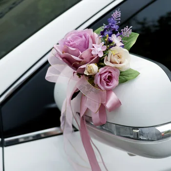 Umetne Rože Poročni Avto Dekoracijo Obrti Dogodkov Oprema Ročaj Vrat Ornament Materiala Za Poroko