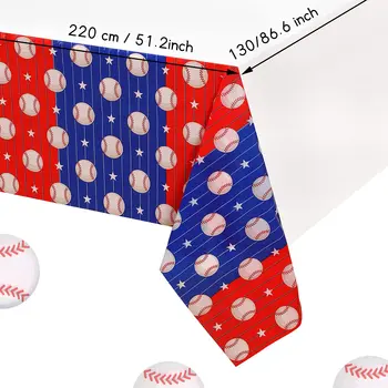 Baseball Stranka Prtom Baseball Plastiko za Enkratno uporabo Tabela Kritje Šport Tema Prt za Rojstni dan Dekoracijo Stranka Dobave