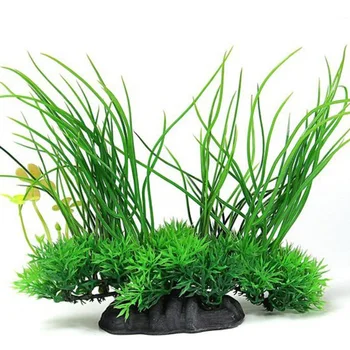 Akvarij Emulational Zeleno Plastično Dolgo Listov Rastlin Dekor 20*8*16 cm