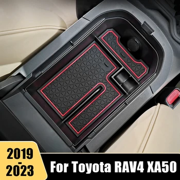 Za Toyota RAV4 2019 2020 2021 2022 RAV 4 XA50 XA 50 Avto Konzole Organizator Pladenj Primeru Centralne Armrest Škatla za Shranjevanje Pribor
