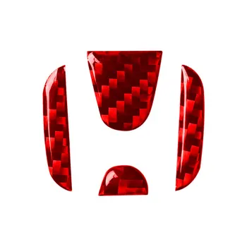 Za Honda Civic dio crv fit CR-V Soglasju Odyssey Avto notranjost avtomobila volan logotip ogljikovih vlaken nalepke Zaščitna Dekoracijo