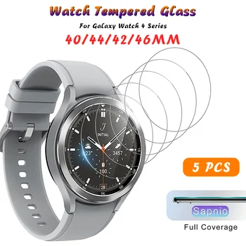 Kaljeno Steklo za Samsung Galaxy Watch 4 44 mm 40 mm Zaslon Patron 2.5 D Zaščitna folija za Galaxy Watch 4 Classic 42mm 46mm