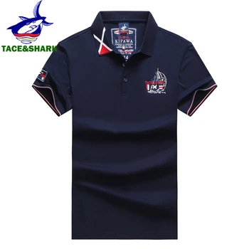 TACE&SHARK Modno Osebnost Barva Vezenje Polo Majica 2022 Poletje Moških Poslovnih Shark Polos Mens Športna Oblačila
