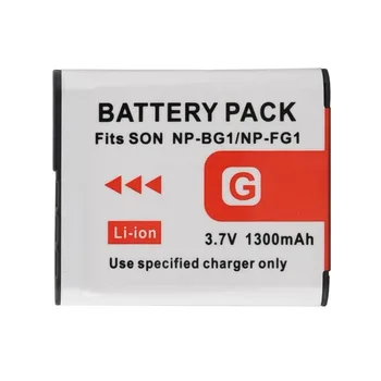 1PCS 3,7 V 1300mAh NP-BG1-NP-FG1 Zamenjava Digitalni Fotoaparat Baterija za Sony DSC-H3 DSC-W55 NP-BG1-NP-FG1 Baterija Li-ion Batteria
