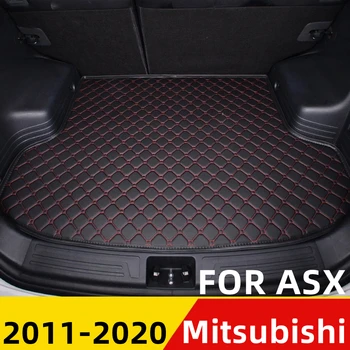 Prtljažniku avtomobila Mat Za Mitsubishi ASX 2011 12-2020 Ravno Strani Nepremočljiva Zadnji Tovor Kritje Preprogo Pad AUTO Rep Pribor Boot Linijske