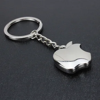 Apple Avto Hiša Keychain Obesek Plating Ustvarjalno Obdelavo Kovin Cinkove Zlitine Avto Keychain Nakit Darilo