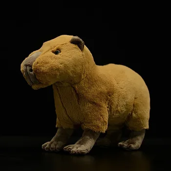 22 cm Visoko Veren Capybara Polnjene Živali, Igrače Resničnem Življenju Srčkan Capybara Plišastih Igrač Rojstni dan Božična Darila Za Otroke