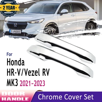 Styling Za Honda HR-V SSF HR V 2022 Vezel RV MK3 2021~2023 Chrome Vrat Ročaj Zunanjost Kritje Zaščitnik Nalepke Avto Dodatki