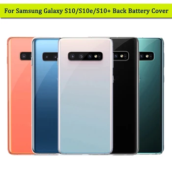 Zadnji Pokrov Baterije Za Samsung Galaxy S10 S10e S10 Plus S10+ Zadnja Vrata Stanovanja Primeru Fotoaparat Objektiv Stekla Nadomestni Del Skupščine