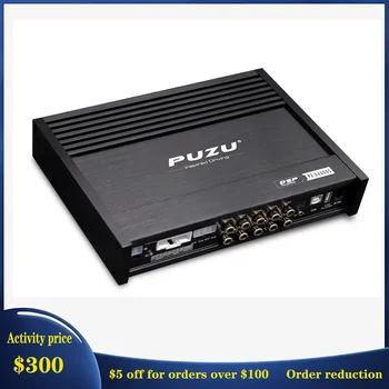 PUZU PZ-X4800S 6core 32bit 8CH, Z Močjo Avto Avdio DSP Digitalni Signalni Procesor Vgrajen Ojačevalnik 8X150W Podporo BT5.0 OPT