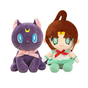 Cute Anime Risanke Plišastih Lutka Igrača Sailor Moon Hare Plišastih Igrač Pluton Modrc otroška Lutka Darilo za Rojstni dan Plushine Igrača
