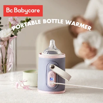 Bc Babycare Prenosni USB Mleko, Steklenico Vode Toplejše Hrane Termostat za Noč/Odhodni Hranjenje Steklenički Grelec Kritje za Materinega mleka