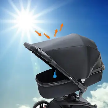 Baby Voziček Dežnik z UV Zaščito Sonce Odtenek Kritje Krošnjami za Vozička/Vozičku UPF50+ Zaščito Otroka pred Ultravijoličnim Dež