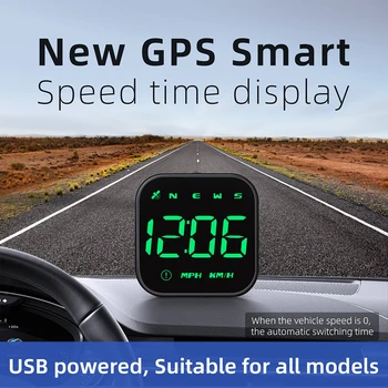 G4 Head Up Display LED Auto merilnik Hitrosti Smart Digitalni Alarm Opomnik GPS HUD Avto, dodatna Oprema za Vse Avto