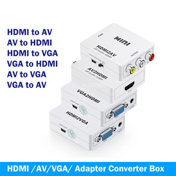 HDMI za AV Pretvornik RCA/CVSB Video Polje 1080P AV za HDMI Podpira NTSC PAL Izhod HDMI NA VGA/AV na VGA/VGA AV Video Converter