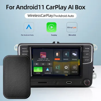 Smart Box Avto Brezžični Carplay Adapter za Brezžični Android Auto Ključ Ai Polje Vgrajen GPS Ogljikovih Vlaken Carplay