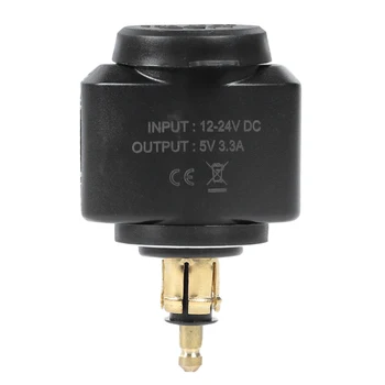 Motorno kolo 3.1 Dvojno USB Adapter za Polnilnik za BMW, Hella/DIN Powerlet Plug Avto Dodatki