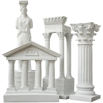 Arhitektura Modela Roman Stolpec Grški Tempelj Stavba Doma Dekoracijo Evropske Dekorativni Omet Steber Smolo Kiparstvo
