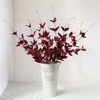 3 barve, umetno listi trave Clematis Plastičnih obrat, podružnico 70 cm visoko Umetne rastline vaza doma, poroka, Božični okraski