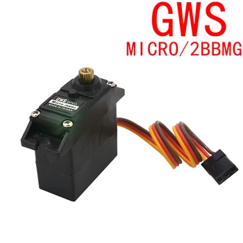 GWS Mikro 2BBMG Mini Servo 0.14 Sec/60 6,4 kg-cm 27 g brnenje Kovinski Gear
