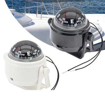 Nepremočljiva Navtičnih Kompas Morju Vrtenje Marine Boat Kompas Z Elektronska Lučka LED Za Morske Navigacija določanje Položaja