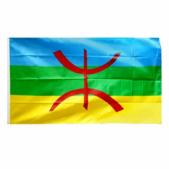 ZXZ Berber zastava banner 90x150CM Berber Severni Afriki Zastavo, Za Dekoracijo,