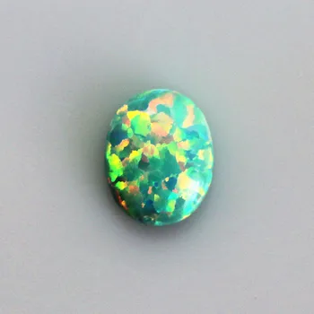 prase opal ustvarili gemstone, zelena prasopal ovalne oblike ravno obraz draguljev kamen svoboden dragih kamnov, kroglice za nakit, izdelava diy design