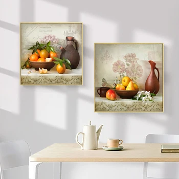 Kuhinja Wall Art Dekor Slikarstvo Klasično tihožitje Slike Pomaranče Fotografije, Plakati, Tisk na Platno HomeDecoration Brez Okvirja