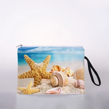 Ocean vzorec ženske kozmetične vrečko digitalni tisk kozmetični torba za potovanja, shranjevanje vrečko kozmetični vrečko