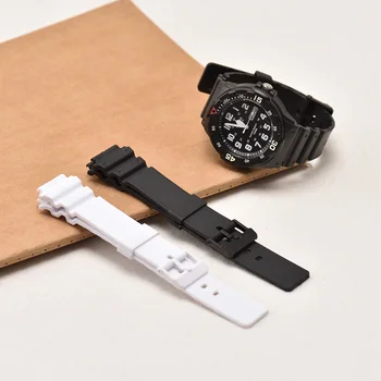 Nov prihod Watch Pribor 18 mm watchband za Casio MRW-200H za Moške in Ženske Športne Nepremočljiva smolo Watch Trak