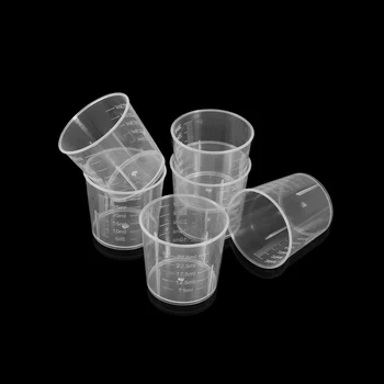 30 ML 20 Kos Razpoložljivi prozorne Plastike Measuting Pokal Komplet UV Smolo Epoksi Silikonsko Plesni Merjenje Orodja Za DIY Nakit, Izdelava Supplie