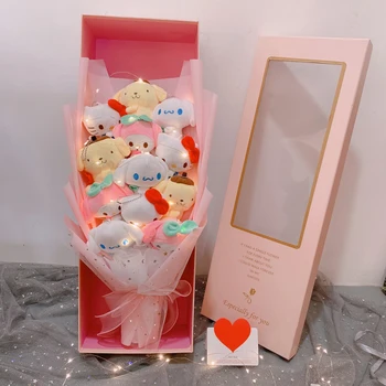 Kawaii Sanrio Hello Kitty plišastih igrač Moja Melodija Cinnamoroll Poroko Korist Rojstni dan Hello Kitty lutka Šopek Valentines Plišastih Darilo
