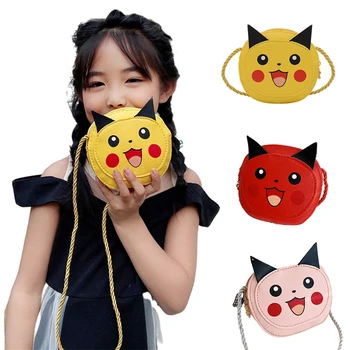 Pokemon Pikachu Otrok Messenger Bag Modne torbice Trendy Dekle Otroka Mini Anime Kawaii Srčkan Risanka Kovanec Torbici