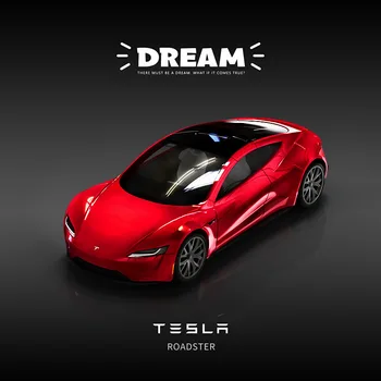 1:64 Tesla MODEL 3 Roadster Zbirka dekoracijo modela avtomobila igrača avto simulacija modela avtomobila