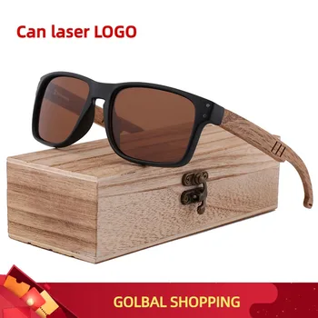 2021 Ročno izdelana Lesena Očala za Sonce Retro Lesa Polarizirana sončna Očala za Moške Vožnjo sončna Očala Šport UV400