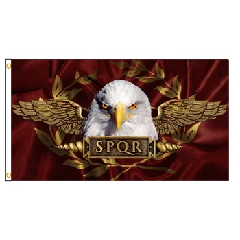 90x150cm Rimskega Imperija Senat Ljudi Rimski Orel SPQR Zastavo