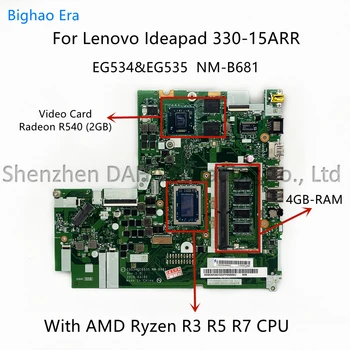 NM-B681 Za Lenovo Ideapad 330-15ARR Prenosni računalnik z Matično ploščo W/ R3-2200 V5-2500 R7 PROCESOR, 4 GB-RAM 2GB-GPU DDR4 Fru:5B20R34269 5B20R56768