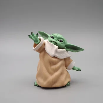 Disney Star Wars 8 cm Igrača Master Baby Yoda Anime Zbirka Lutka Darth PVC Akcijska Figura, Mini Model za Otroke Božično Darilo