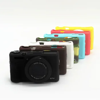 Fotoaparat, Mehka Silikonska Zaščita Kože Primeru 7C za Canon G7X Mark III G7 X III