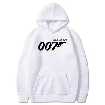 Film Bond 007 Nova Majica Mens Moda Premium Oblačila Hoodie Božični Dan Novost Dolg Rokav Hoodies Plašč