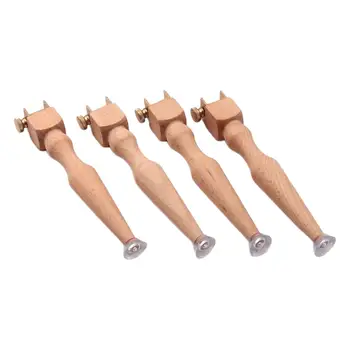 Nastavljiv Lesene Vezenje Hoop Stojalo Noge Set - 4Pcs - Vezenje Hoop Noge Material za Šivanje