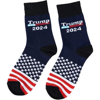 Trump2024 Predvolilni Adut bombažne nogavice Ameriških Predsedniških volitvah Adut jacquardske mid-cev nogavice