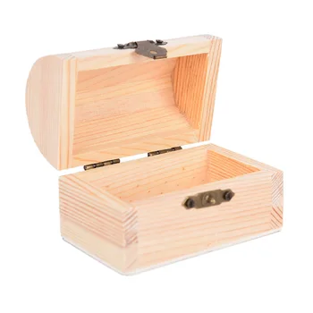 1PCS Fine Majhne Lesene Škatle Nakit Škatla za Shranjevanje Leseni Darilni Škatli Ročno Obrt Home Primeru 12.5*6.5 cm