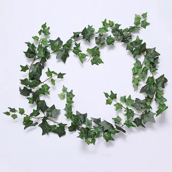 3 Kos 1.8-meter Simulacije Ivy Umetne Rastline Ratana za Dom Cevi Pokrivna Zelene Trte, ki Visi Rastlin Steno Poroka Dekoracija