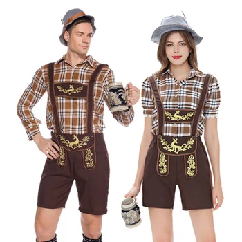 Odrasli Pari Karneval Oktoberfest Kostum Bavarski Gostilni Klubi Natakar Cosplay Fancy Stranka Obleko Za Noč Čarovnic