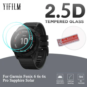 2nahrbtnik Za Garmin Fenix 6 6s 6x Pro Sapphire Sončna GPS Watch Zaslon Zaščitna folija 2.5 D Jasno Kaljeno Steklo Screen Protector