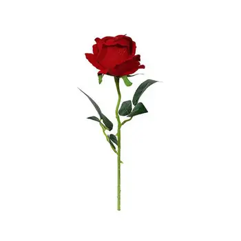 Lepa Rose Cvetje Flanela Ponaredek Šopek rož Eno Glavo Dvignila Umetno Cvetje Šopek za Poročno Dekoracijo Doma Dekor