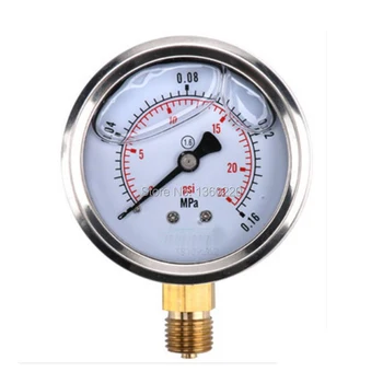 0-1.6 Mpa/2.5 Mpa/4Mpa/6Mpa/10Mpa /16Mpa/25Mpa/40Mpa/60Mpa Radialni merilnik tlaka tlak vode shockproof olje merilnik tlaka
