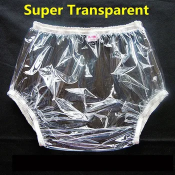 Ponovno Nepremočljiva PVC Odraslih nappy velikosti TPU Nepremočljiva Plašč Inkontinenca hlače Plenic Plastičnih super pregleden